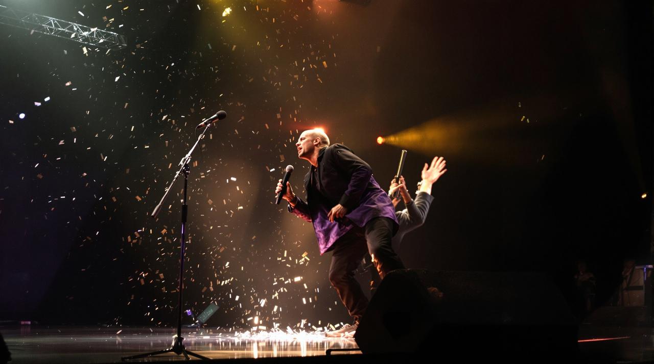 某歌手演唱会现场突发意外，舞台机械故障险些酿成大事故